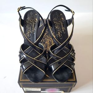 Alejandro Ingelmo Black Criss Cross Nicole Sling-back Heels | EU Size 38